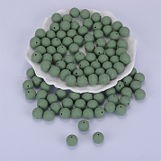 Круглые силиконовые фокусные бусины SI-JX0046A-104