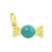 Подвески из латуни с эмалью в стойку KK-U021-04C-G