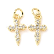 Латунные микро проложить кубического циркония подвески KK-U056-26G