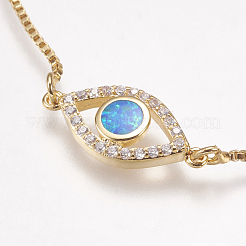 Регулируемые латунные браслеты Боло&nbsp;BJEW-G593-11G-A