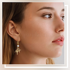 40 шт. 5-х цветные экологически чистые латунные крючки для сережек&nbsp;KK-SC0006-48