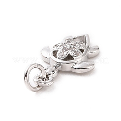 Латунные микро проложить кубического циркония подвески KK-C012-46P