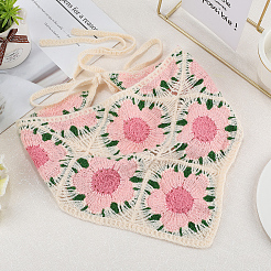 Хлопковый трикотажный треугольный платок&nbsp;AJEW-WH20001-82D