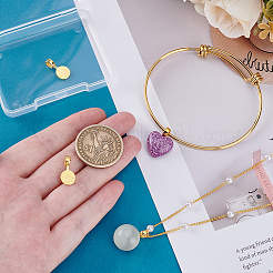 4 шт. 925 плоские клеящиеся скобы из стерлингового серебра STER-PH0003-70