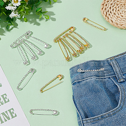 16 шт. 2-х цветная железная булавка с кристаллами и стразами JEWB-AR0001-25