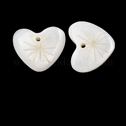 Pendentifs sculptés en coquille d'eau douce naturelle&nbsp;SHEL-K006-70A