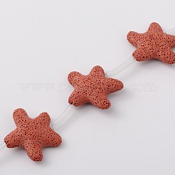 Синтетические бусины из вулканической породы&nbsp;G-N0096-12