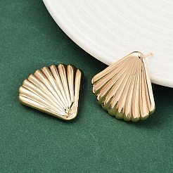 Латунь серьги EJEW-H168-12G