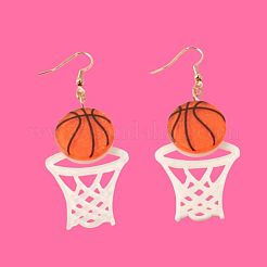 Акриловые серьги-подвески с принтом&nbsp;FS-WG14A31-01