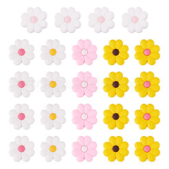 24шт 6 цвета силиконовые бусины&nbsp;SIL-TA0002-91