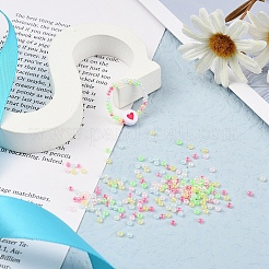 4800шт 6 цвета 12/0 имитация нефрита стеклянные бусины&nbsp;SEED-YW0001-30