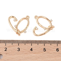 Подвески из латуни с прозрачным стеклом&nbsp;KK-N254-53G