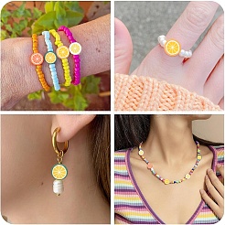 100шт бусины из полимерной глины ручной работы&nbsp;CLAY-YW0002-52C