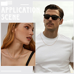 4 шт. цепочки-коробки из нержавеющей стали 304&nbsp;NJEW-SC0001-35RG