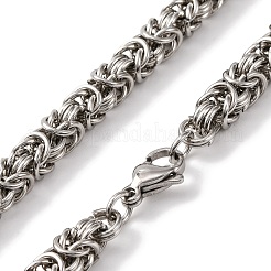 201 ожерелье из нержавеющей стали с цепочкой NJEW-F222-16P