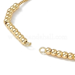 Изготовление браслета-ползунка из латуни со стразами KK-E068-VD014-2