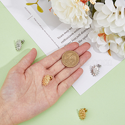 4 пара двухцветных сережек-гвоздиков из нержавеющей стали 304 STAS-DC0014-88