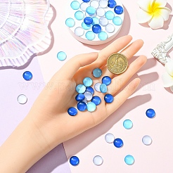 50шт 3 цвета стеклянные кабошоны&nbsp;GGLA-YW0005-01D