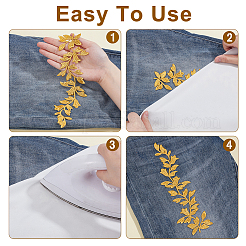 4 шт. 2 стиля компьютерной вышивки полиэстеровая ткань патчи&nbsp;DIY-NB0014-40