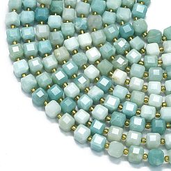 Нити бусин из натурального цветка амазонита&nbsp;LS-G-K389-A04-01