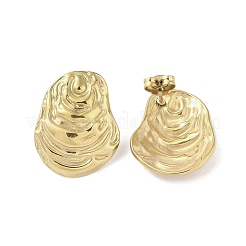 Серьги-гвоздики из хирургической нержавеющей стали 316 для женщин STAS-B063-01G-01