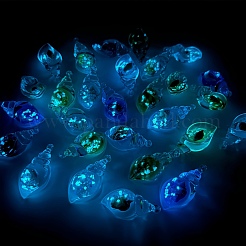Pendentifs acryliques transparents lumineux&nbsp;TACR-WH20002-07C