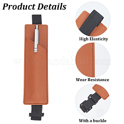 2 porte-stylo élastique rectangulaire pour ordinateur portable&nbsp;AJEW-GF0013-13B