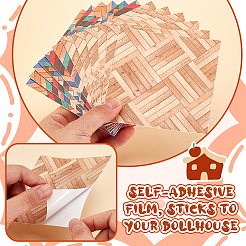 12 шт. 2-х цветные самоклеящиеся наклейки на стену из ПВХ DIY-GA0007-05A