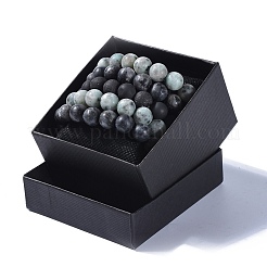 Природные драгоценный камень бисером растянуть браслеты BJEW-JB04168