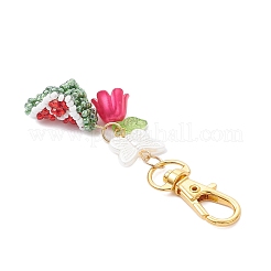 Подвески из стеклянных бусин ручной работы HJEW-MZ00349-01