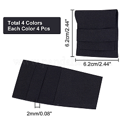 16 шт. 4-х цветные мешочки из микрофибры для украшений ABAG-NB0001-75