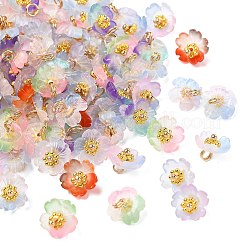 100 шт. светящиеся и двухцветные прозрачные подвески из смолы&nbsp;PALLOY-CJ00112