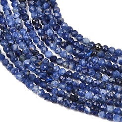 Природный содалит бисер нитей&nbsp;G-B175-D09-2mm