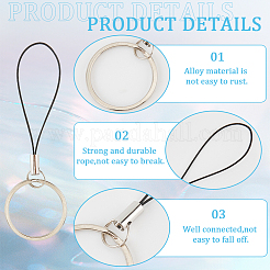 60 шт. нейлоновый шнур с оболочкой из цинкового сплава для мобильных ремней FIND-GF0006-52