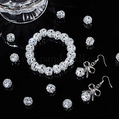 Пластиковые бусины со стразами KY-PH0001-96