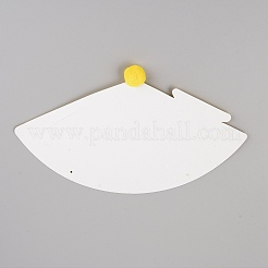 Бумажные головные уборы с помпоном&nbsp;AJEW-WH0223-06C