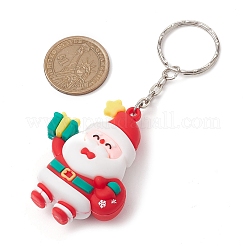 Рождественские тематические пластиковые брелки из ПВХ KEYC-JKC00781-02