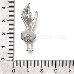 Латунные микро проложить кубического циркония подвески&nbsp;KK-K398-17P