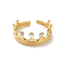 Кольца-манжеты из нержавеющей стали 304 со стразами&nbsp;RJEW-M171-30G