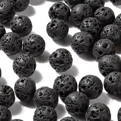 100шт 8мм натуральные бусины из вулканического камня круглые бусины DIY-LS0002-43