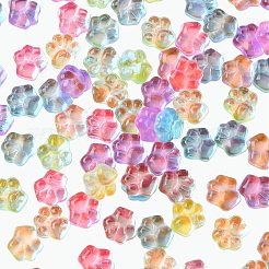 Кабошоны из смолы с принтом кошачьей лапы&nbsp;RESI-CJ0002-91