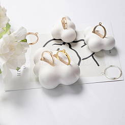 50 шт. регулируемая латунная кольцевая основа в 5 цветах KK-DC0002-52