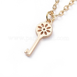 Кулон из микро-паве из латуни с цирконом NJEW-JN02672-02