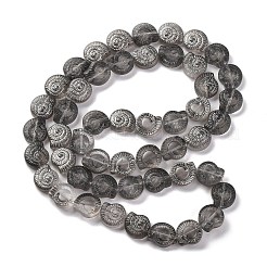 Стеклянные бусины с гальваническим покрытием  EGLA-F164-PL03