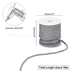 3-слойный полиэстеровый шнур&nbsp;OCOR-WH0033-17E-WH
