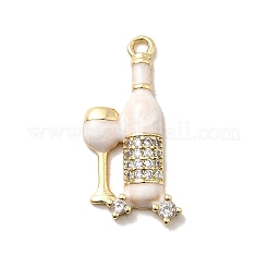 Латунные микро проложить кубического циркония подвески&nbsp;KK-H089-30G