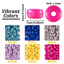6 цвет непрозрачных акриловых бусин&nbsp;MACR-TA0001-58