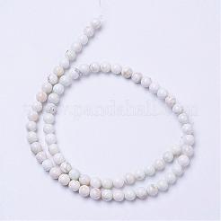 Бусы из натурального магнезита&nbsp;G-P286-10-6mm