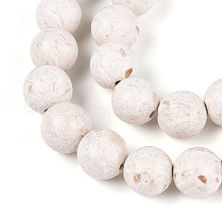 Крашеные бисер пряди природного ископаемого&nbsp;G-T139-8mm-66A