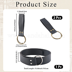 1 cintura avvolgente in pelle PU con catena&nbsp;AJEW-CL0003-70B